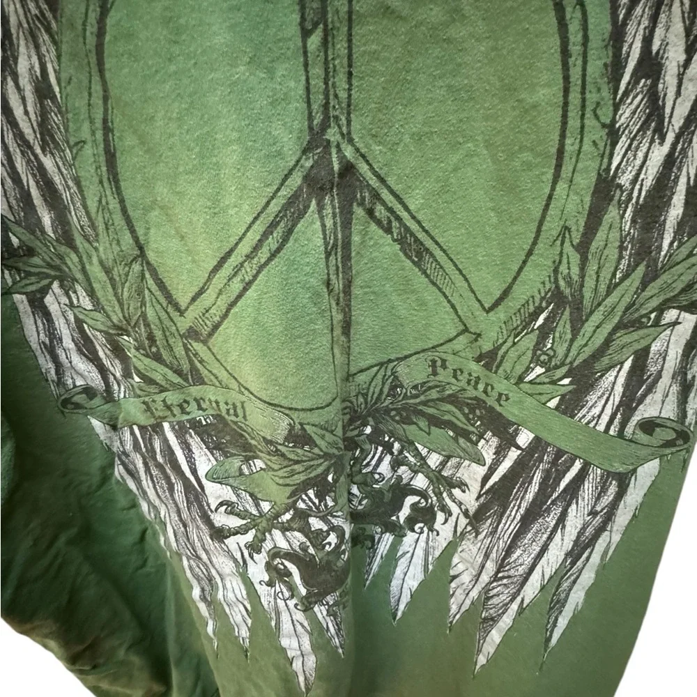 Vintage‎ Y2K Organic Cotton Eternal Peace Angel Wings T-Shirt